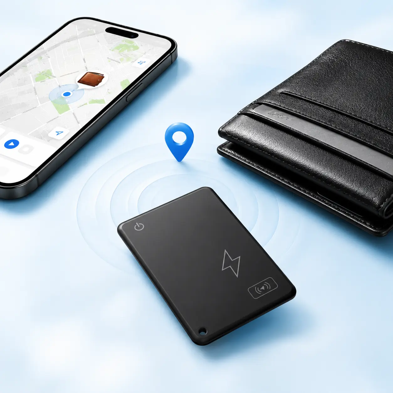 FindCard Pro tracker card close-up